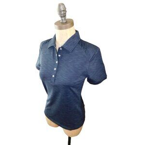 Nivo Size XS Navy Blue Heather Golf Sporty Active Collared Top